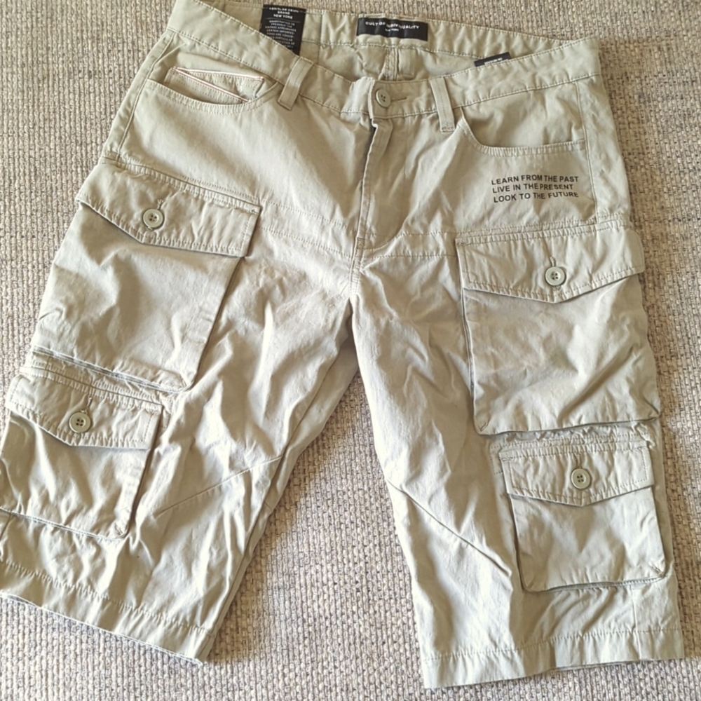 Cult of Individuality "Rocker" cargo shorts.
